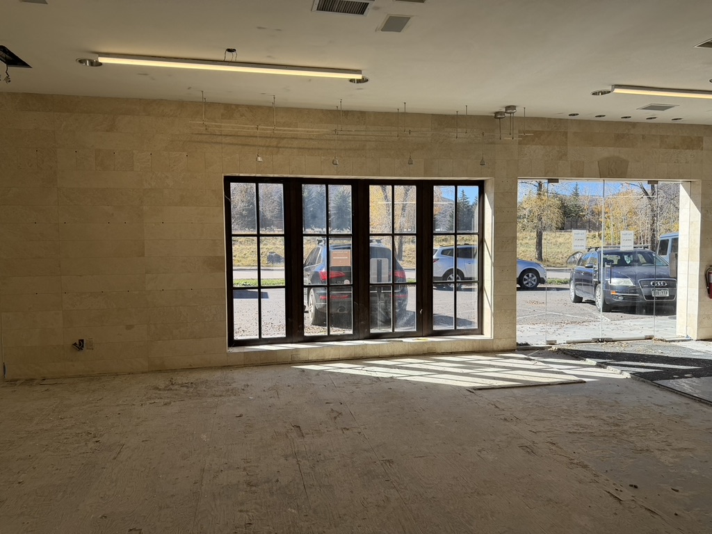 Showroom frontage and entry