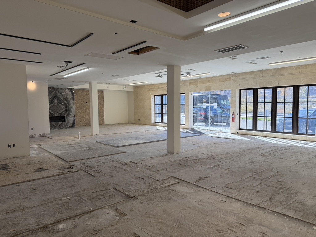Panoramic view of the commercial space