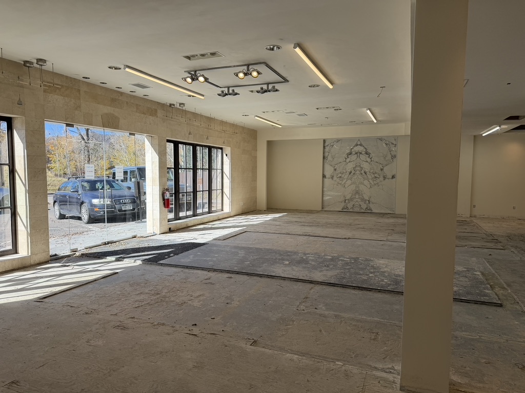 Showroom with front windows